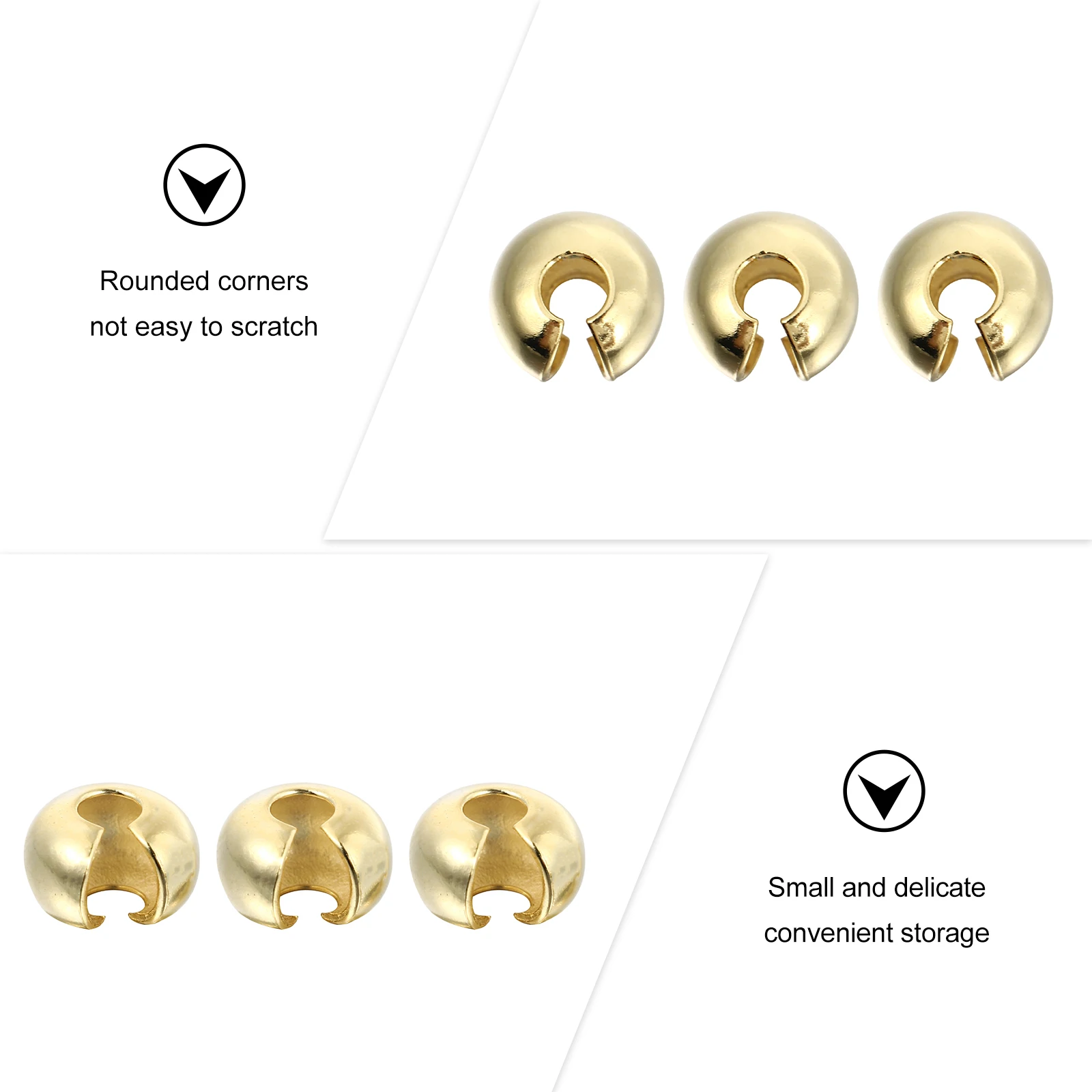 3 PCS Electroplating Gold Positioning Beads Necklace Open Crimp Bracelet Jewelry Accessories Even Silver DIY Supplies Crafts
3 PCS Electroplating Gold Positioning Beads Necklace Open Crimp Bracelet Jewelry Accessories Even Silver DIY Supplies Crafts