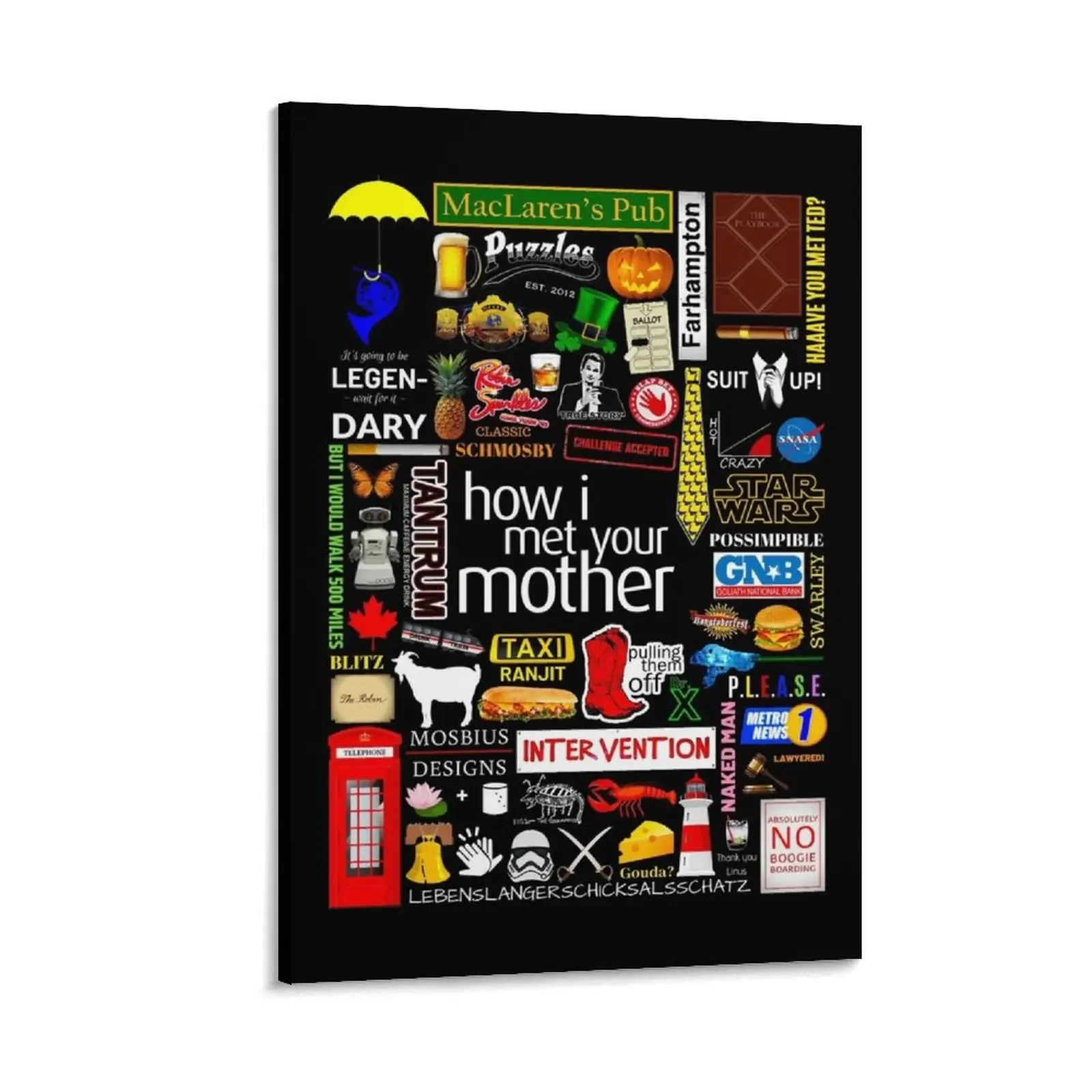 How i Met Your Mother Collage Poster Iconographic - Infographic Canvas Painting decorative items for home posters for wall
How i Met Your Mother Collage Poster Iconographic - Infographic Canvas Painting decorative items for home posters for wall