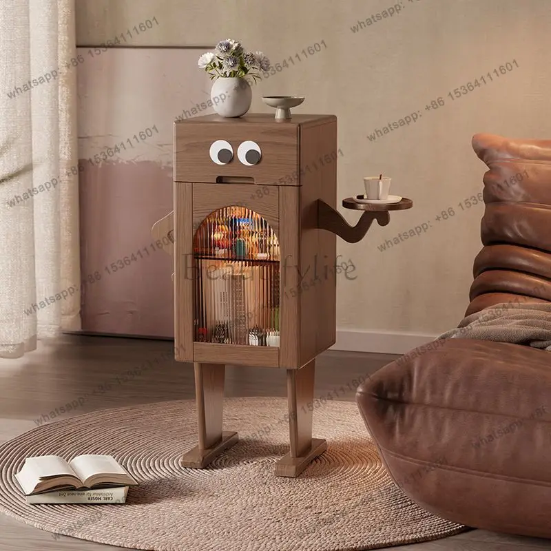 Solid wood bedside table, bedroom storage TV, side robot bedside table
Solid wood bedside table, bedroom storage TV, side robot bedside table