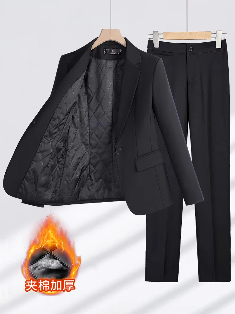 Quilted Professional Suit Women's Autumn and Winter 2025 Winter Thickened Suit Jacket Temperament Work Clothes
Quilted Professional Suit Women's Autumn and Winter 2025 Winter Thickened Suit Jacket Temperament Work Clothes