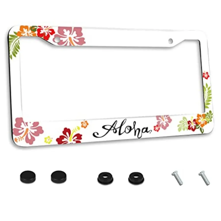 Aloha Hawaii Hibiscus Floral Flowers Colorful License Plate Frame Car License Plate Stainless Steel Accessory License Plate Dec
Aloha Hawaii Hibiscus Floral Flowers Colorful License Plate Frame Car License Plate Stainless Steel Accessory License Plate Dec