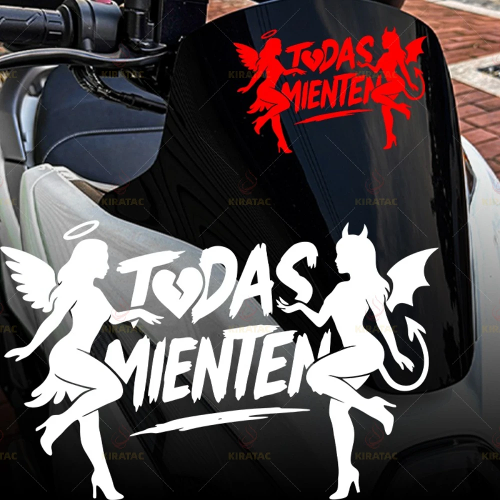 Spanish Letter TODAS MIENTEN Decal, Waterproof Universal Sticker for Motorcycle Fairing Fuel Tank Fender Car Decor
Spanish Letter TODAS MIENTEN Decal, Waterproof Universal Sticker for Motorcycle Fairing Fuel Tank Fender Car Decor
