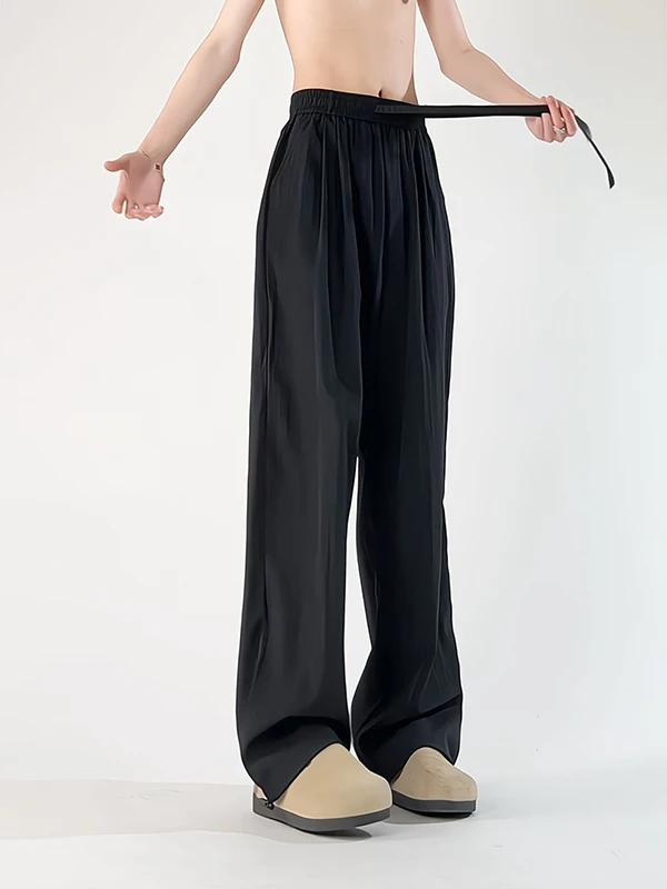 Ice Silk Qui Dry Straight Leg Pants Men's Spring Summer Loose Slimming Bla Breathable American Casual Wide Leg Pants
Ice Silk Qui Dry Straight Leg Pants Men's Spring Summer Loose Slimming Bla Breathable American Casual Wide Leg Pants