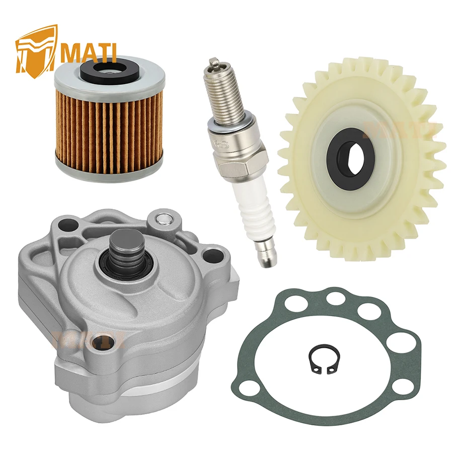 M MATI Oil Pump + Oil Filter w/Gear Gasket Spark Plug Kit For Yamaha Raptor 700/700R 2006-2024 5LP-13300-00-00 3AJ-13325-00-00
M MATI Oil Pump + Oil Filter w/Gear Gasket Spark Plug Kit For Yamaha Raptor 700/700R 2006-2024 5LP-13300-00-00 3AJ-13325-00-00