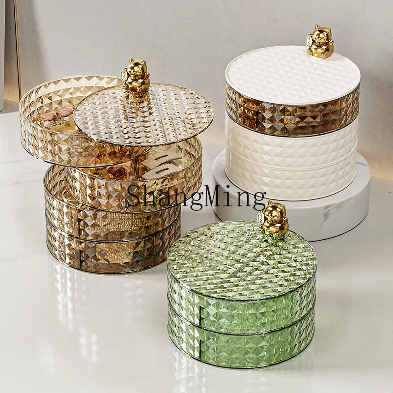 CLL light luxury display plate household living room jewelry lipstick box storage box cosmetic products storage rotating
CLL light luxury display plate household living room jewelry lipstick box storage box cosmetic products storage rotating