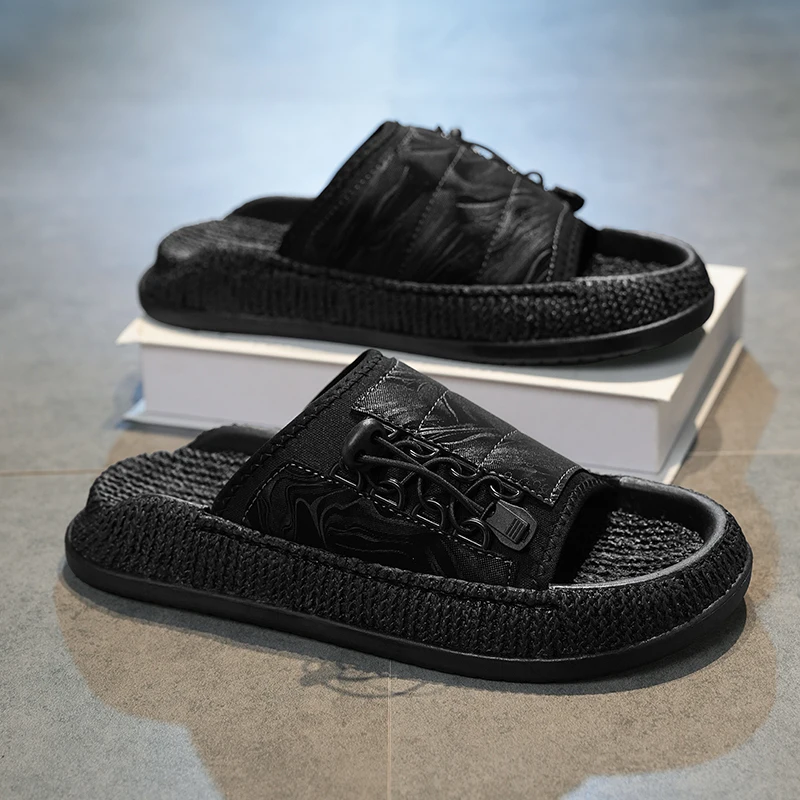 Men Solid Rubber Slip On Slippers Integrated Molding Wear Resistant Anti Slip Breathable Shower Beach Outdoor Lazy Slides
Men Solid Rubber Slip On Slippers Integrated Molding Wear Resistant Anti Slip Breathable Shower Beach Outdoor Lazy Slides