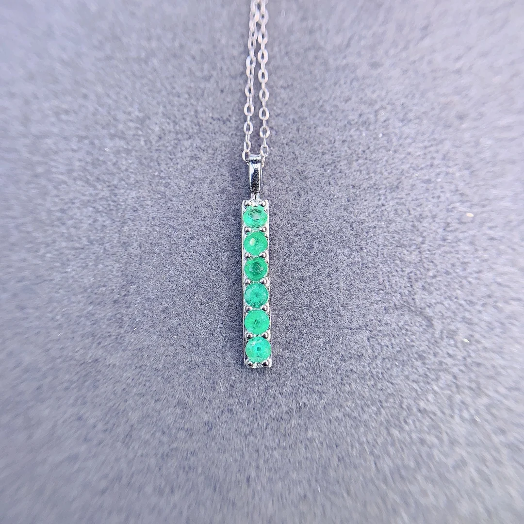 Natural Emerald Pendant 925 Sterling Silver Classic Fine Jewelry Women Wedding Wholesale Brand New 3mm
Natural Emerald Pendant 925 Sterling Silver Classic Fine Jewelry Women Wedding Wholesale Brand New 3mm