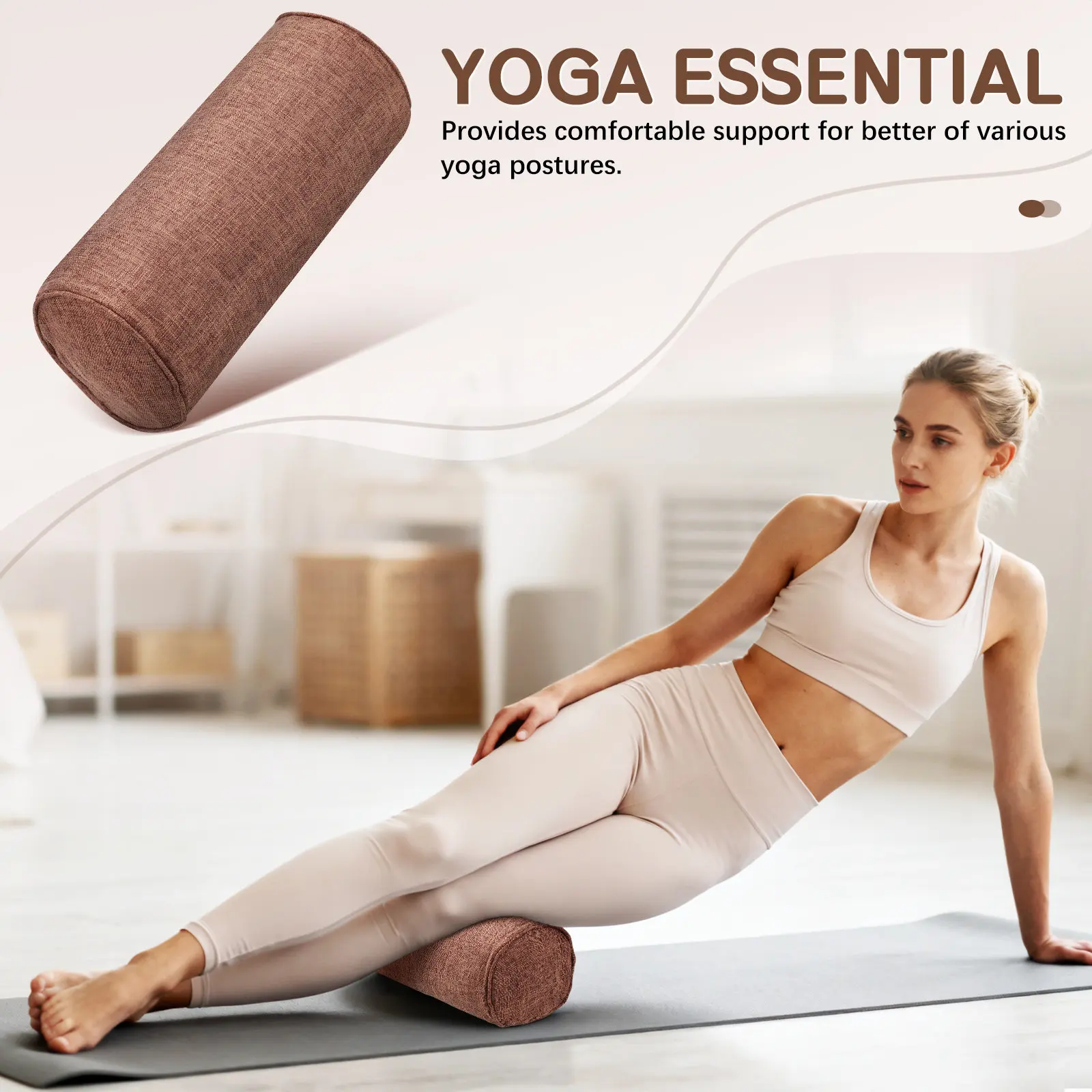 Lumbar Pillow Yoga Pillow Exercise Yoga Bolster Throw Pillow Women Fitness Equipment Cushion Neck for Lumbar Exercise Supplies
Lumbar Pillow Yoga Pillow Exercise Yoga Bolster Throw Pillow Women Fitness Equipment Cushion Neck for Lumbar Exercise Supplies
