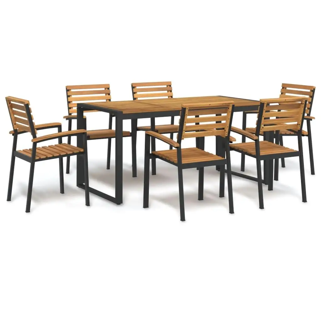 Acacia Wood Garden Dining Set Large Table and Seats for Outdoor Use Natural Finish
Acacia Wood Garden Dining Set Large Table and Seats for Outdoor Use Natural Finish