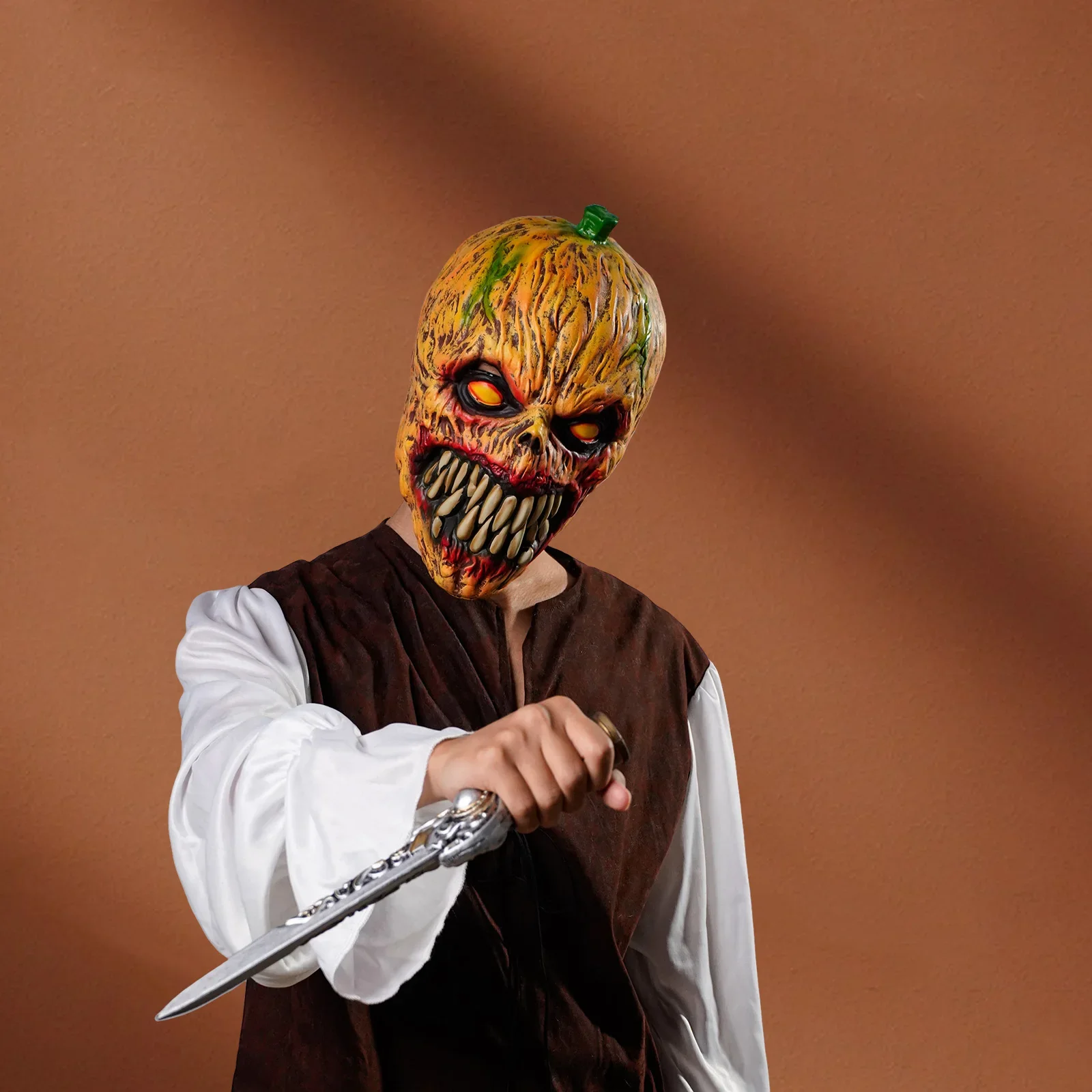 2025halloween1 masque de citrouille de décoration de fête-couvre-tête effrayant d'Halloween et de scène, masques en latex
2025halloween1 masque de citrouille de décoration de fête-couvre-tête effrayant d'Halloween et de scène, masques en latex