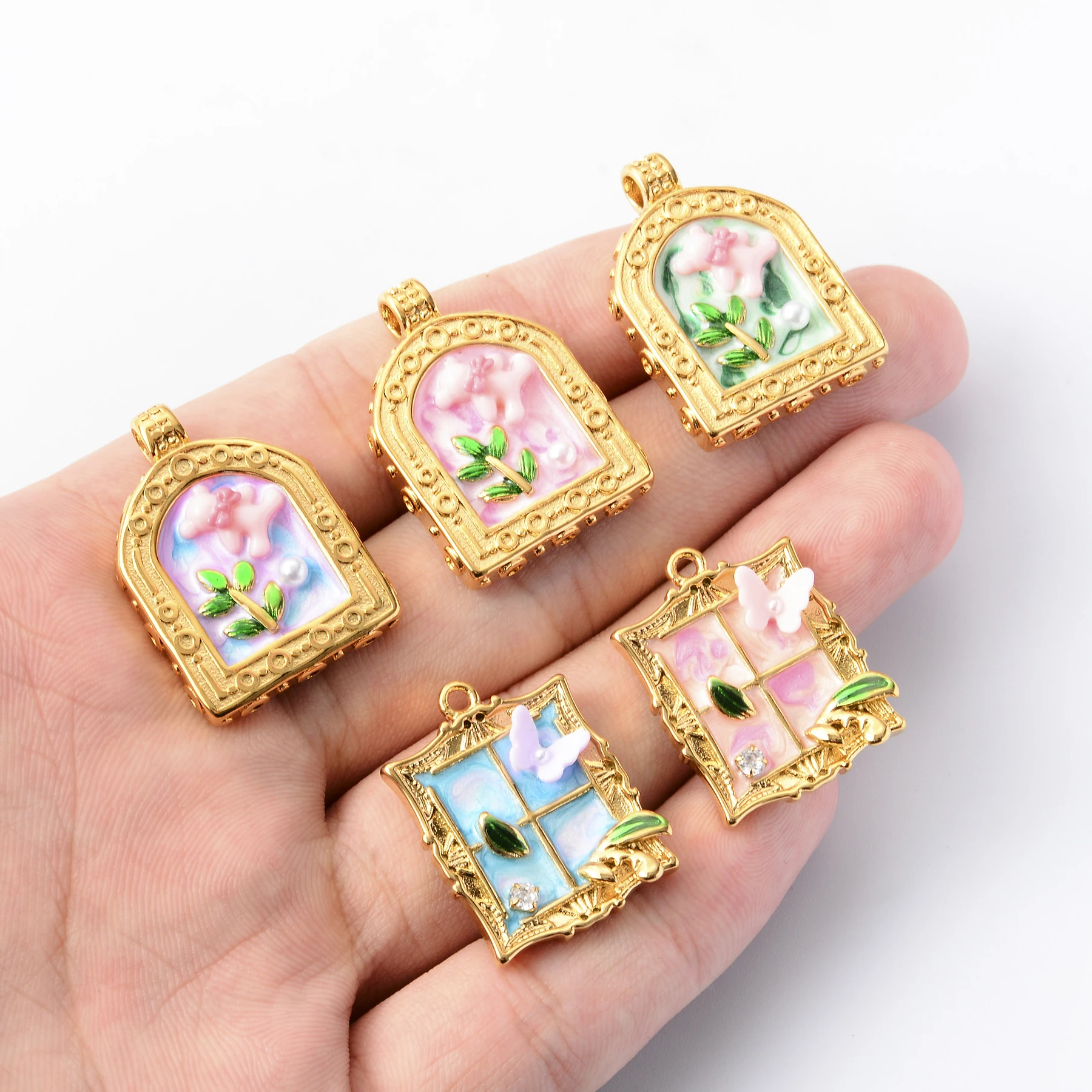 8Pcs Wholesale Vintage Flower Rose Enamel DIY Charms for Earring Necklace Jewelry Making Handmade Pendant
8Pcs Wholesale Vintage Flower Rose Enamel DIY Charms for Earring Necklace Jewelry Making Handmade Pendant