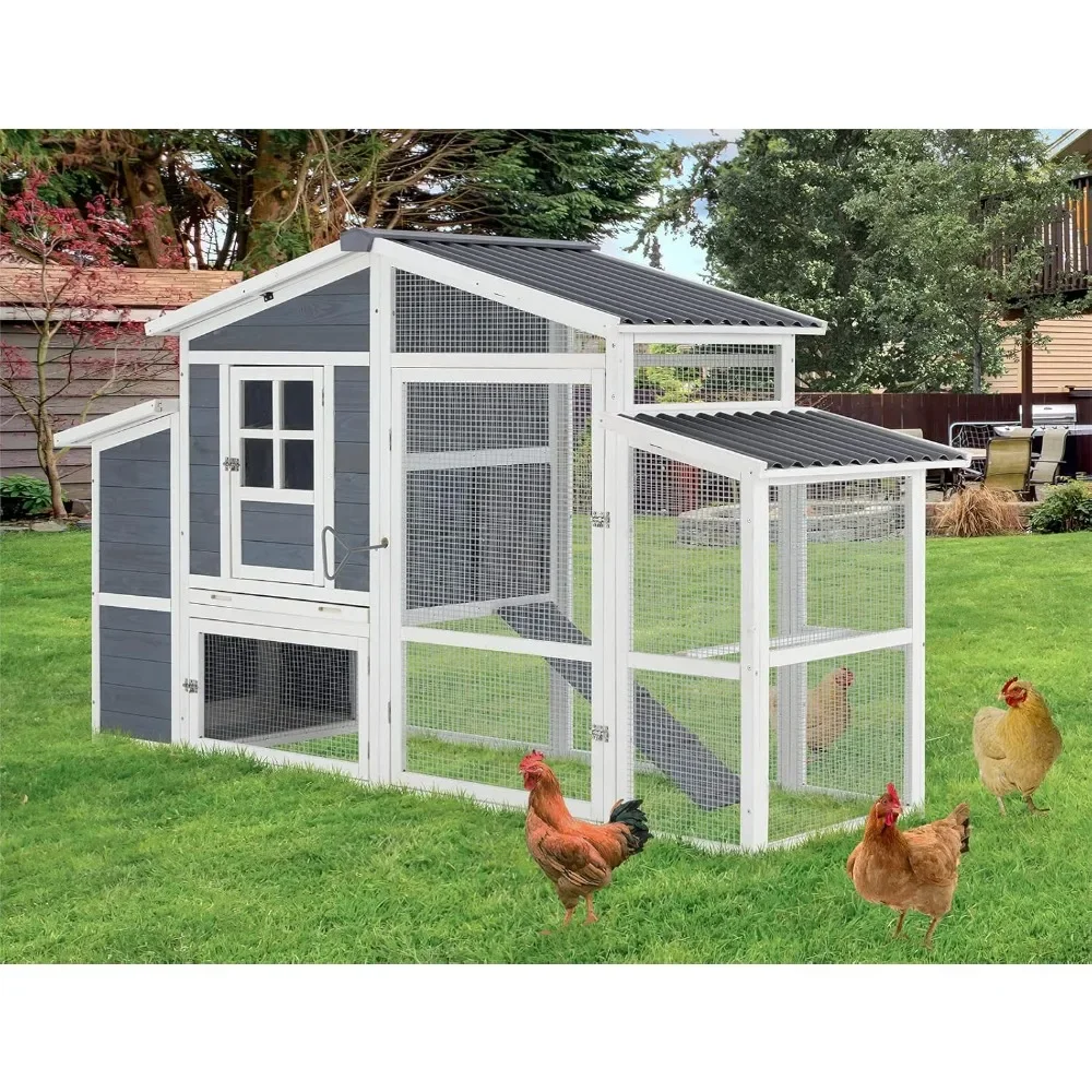 Large Chicken Coop, Outdoor Wooden Hen House Chicken Coop and Run Chicken Coops for 6 Chickens Cages
Large Chicken Coop, Outdoor Wooden Hen House Chicken Coop and Run Chicken Coops for 6 Chickens Cages