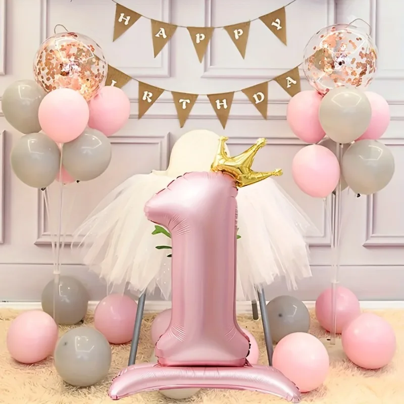 Pink Crown Number Balloons Perfect for Birthdays Anniversaries Celebrations Durable Foil Stand-Up Decor Birthday Party Balloons
Pink Crown Number Balloons Perfect for Birthdays Anniversaries Celebrations Durable Foil Stand-Up Decor Birthday Party Balloons