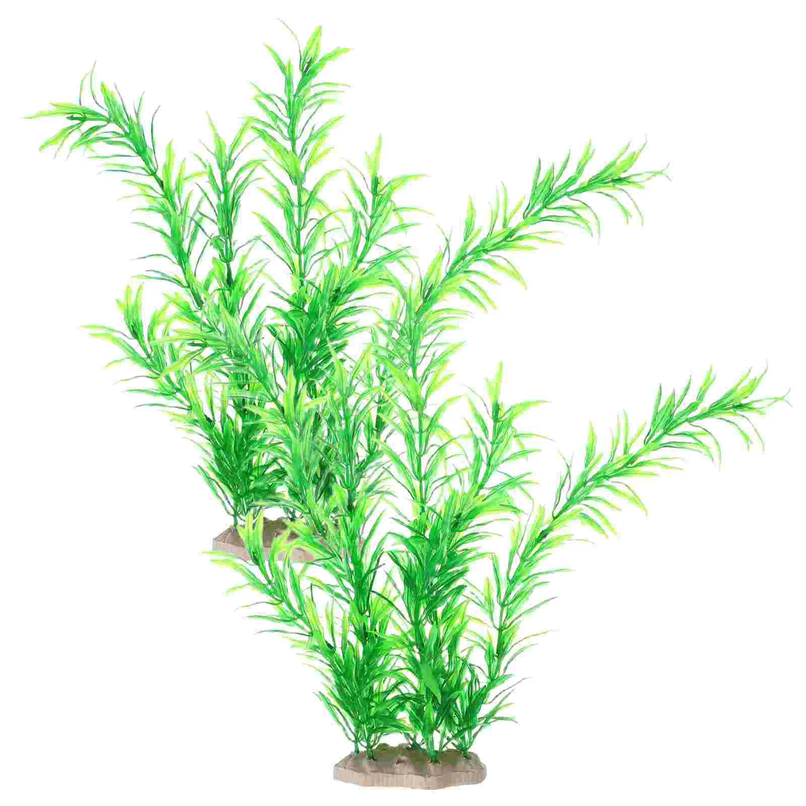 2 Pcs Aquarium Artificial Water Grass Fish Tank Decorations Simulated Green Plants Aquatic
2 Pcs Aquarium Artificial Water Grass Fish Tank Decorations Simulated Green Plants Aquatic