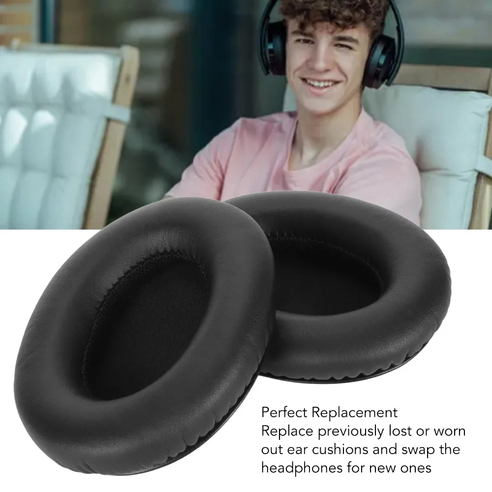 2PCS Professional Replacement Ear Pads High Elasticity Soft Protein Leather Headphone Ear Cushions Comfortable for Mpow 059
2PCS Professional Replacement Ear Pads High Elasticity Soft Protein Leather Headphone Ear Cushions Comfortable for Mpow 059