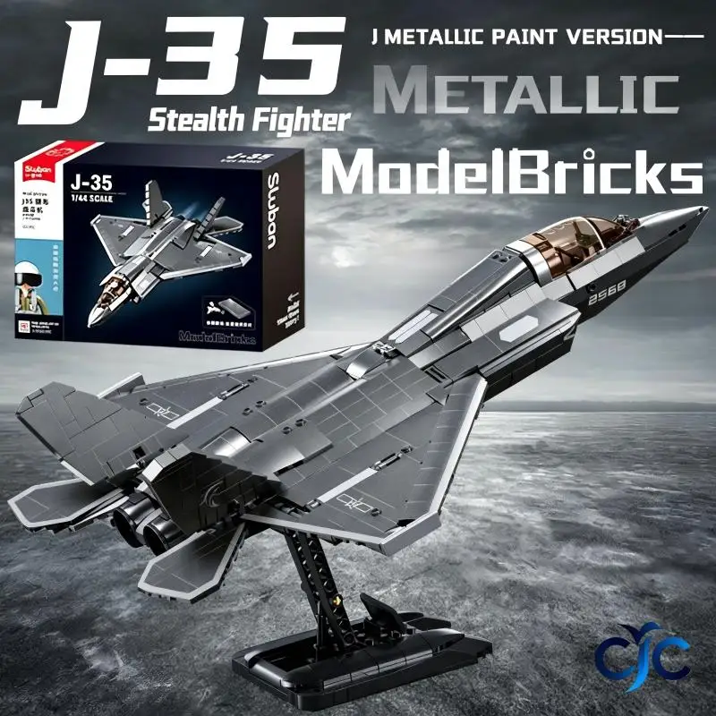 J-35 6th Generation Stealth Fighter 1:44 Scale Military Building Block Toy, Perfect Birthday Gift
J-35 6th Generation Stealth Fighter 1:44 Scale Military Building Block Toy, Perfect Birthday Gift