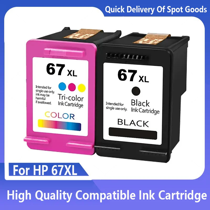 67 XL Compatible Ink Cartridge For HP 67XL Envy 4140 4152 4155 4158 1225 2732 2752 1225 2774 6052 6055 Printer
67 XL Compatible Ink Cartridge For HP 67XL Envy 4140 4152 4155 4158 1225 2732 2752 1225 2774 6052 6055 Printer