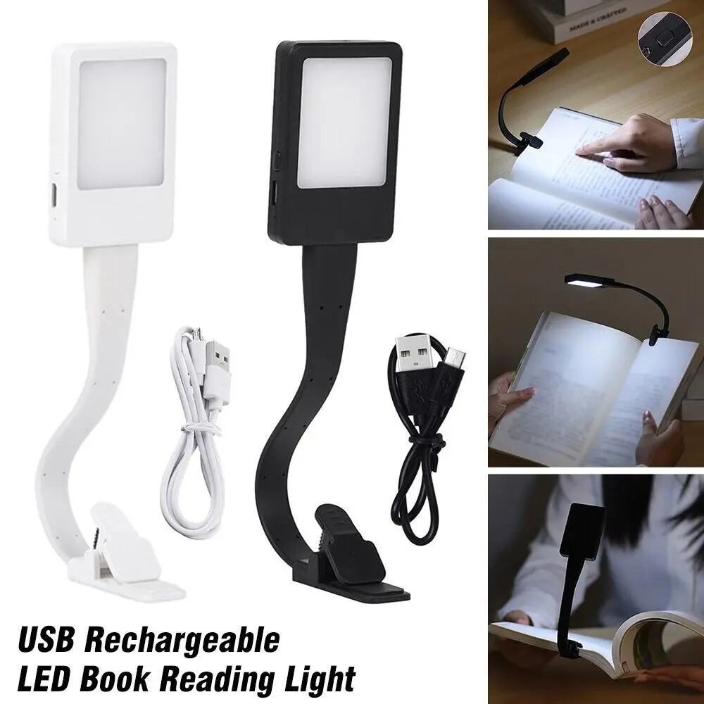 Clip On Book Reading Light Lamp Flexible USB Rechargeable Reading Light Stepless Dimming Adjustable LED Book Light
Clip On Book Reading Light Lamp Flexible USB Rechargeable Reading Light Stepless Dimming Adjustable LED Book Light