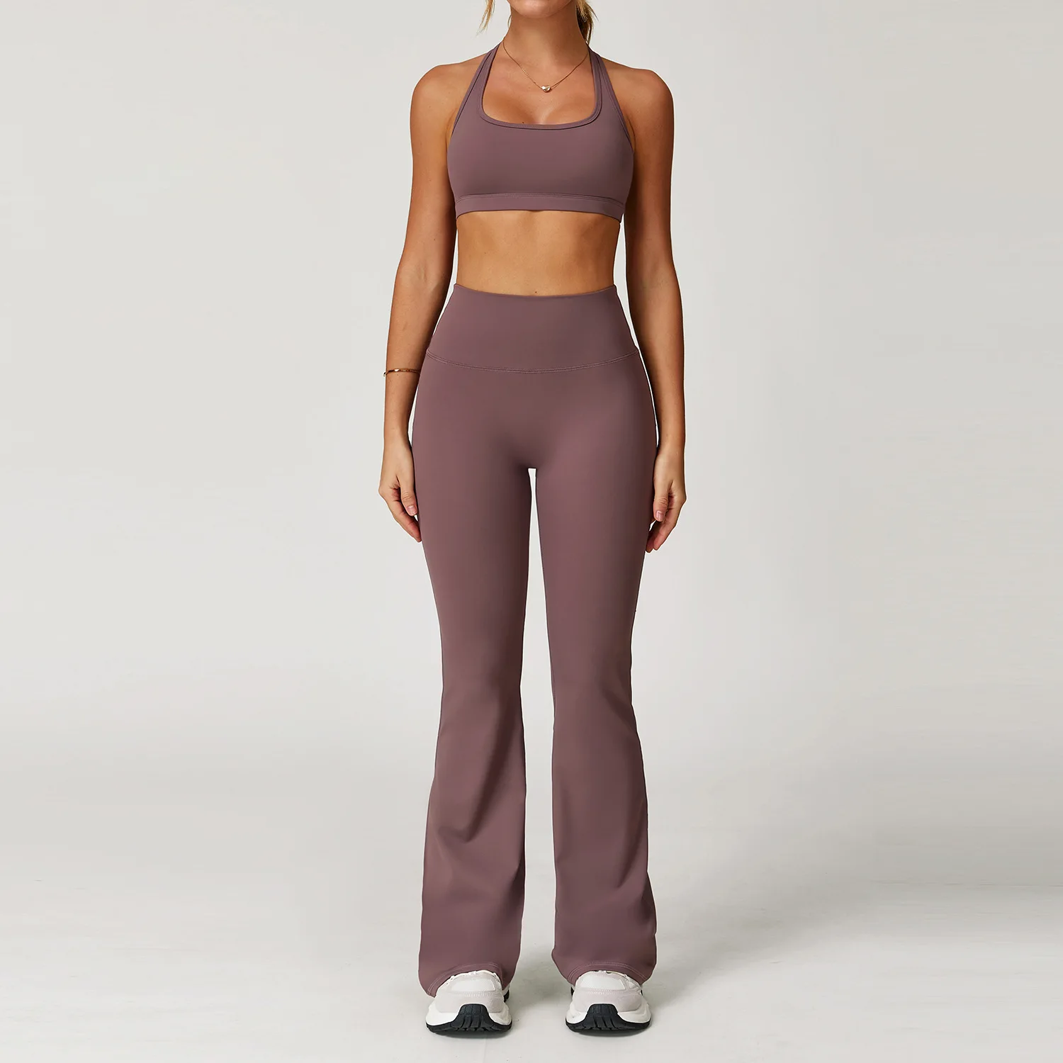 2 Pcs Yoga Sets Workout Push up Women Gym Suits Crop Bra Grind hair High Waist Short Sleggings bell-bottoms Outfits Fitness
2 Pcs Yoga Sets Workout Push up Women Gym Suits Crop Bra Grind hair High Waist Short Sleggings bell-bottoms Outfits Fitness