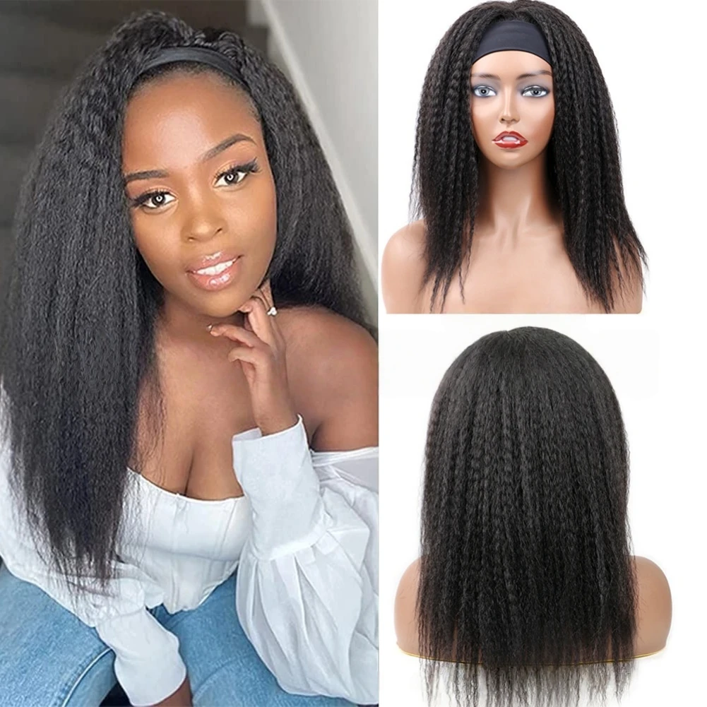 Synthetic Afro Kinky Curly Headband Wigs Long Kinky Curly Hair Wig Ombre Color Synthetic Fiber Hair Wig Low Temperature Hair Wig
Synthetic Afro Kinky Curly Headband Wigs Long Kinky Curly Hair Wig Ombre Color Synthetic Fiber Hair Wig Low Temperature Hair Wig