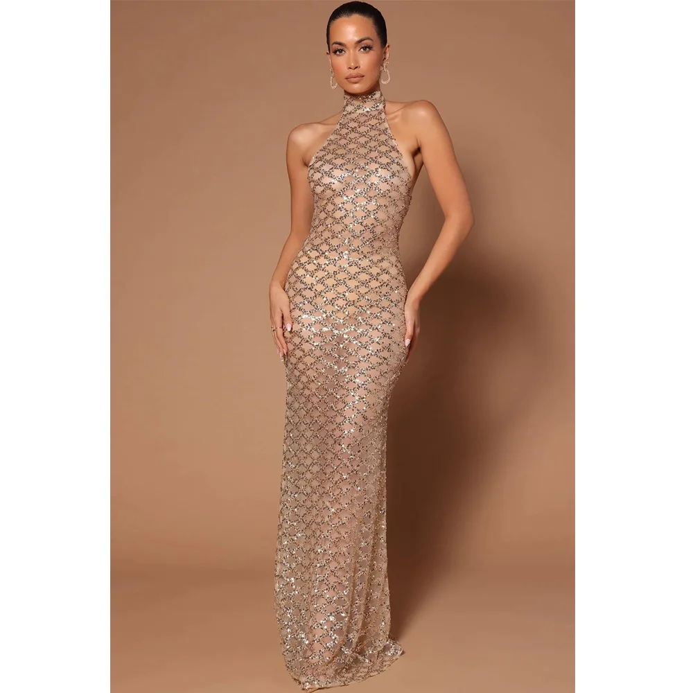 Sexy Sequins Mesh Patchwork Elegant Long Dress Summer Women Clothings Sleeveless Bodycon Full Length Dresses Club Party Vestidos
Sexy Sequins Mesh Patchwork Elegant Long Dress Summer Women Clothings Sleeveless Bodycon Full Length Dresses Club Party Vestidos