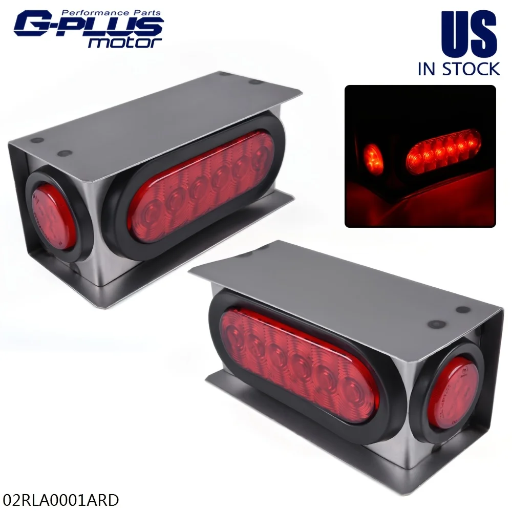 Red LED Trailer Lights Trailer Tail Lights Steel Box Kit W/ 6" Oval Tail Light 2" Marker Lamp Fit for Truck, Trailer Lights And Wiring Kit, Trailer Accessories
Red LED Trailer Lights Trailer Tail Lights Steel Box Kit W/ 6" Oval Tail Light 2" Marker Lamp Fit for Truck, Trailer Lights And Wiring Kit, Trailer Accessories
