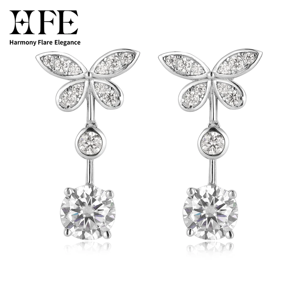 HFE D Color VVS1 Moissanite Butterfly Pendant Authentic S925 Pure Silver Bracelet 18k White Gold Valentine's Day Wedding Jewelry
HFE D Color VVS1 Moissanite Butterfly Pendant Authentic S925 Pure Silver Bracelet 18k White Gold Valentine's Day Wedding Jewelry