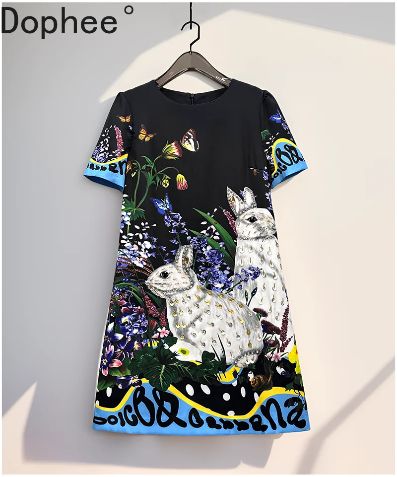 Женское короткое платье трапециевидной формы с милым кроликом, новое весенне-летнее роскошное элегантное вечернее платье с короткими рукавами и блестками
Женское короткое платье трапециевидной формы с милым кроликом, новое весенне-летнее роскошное элегантное вечернее платье с короткими рукавами и блестками