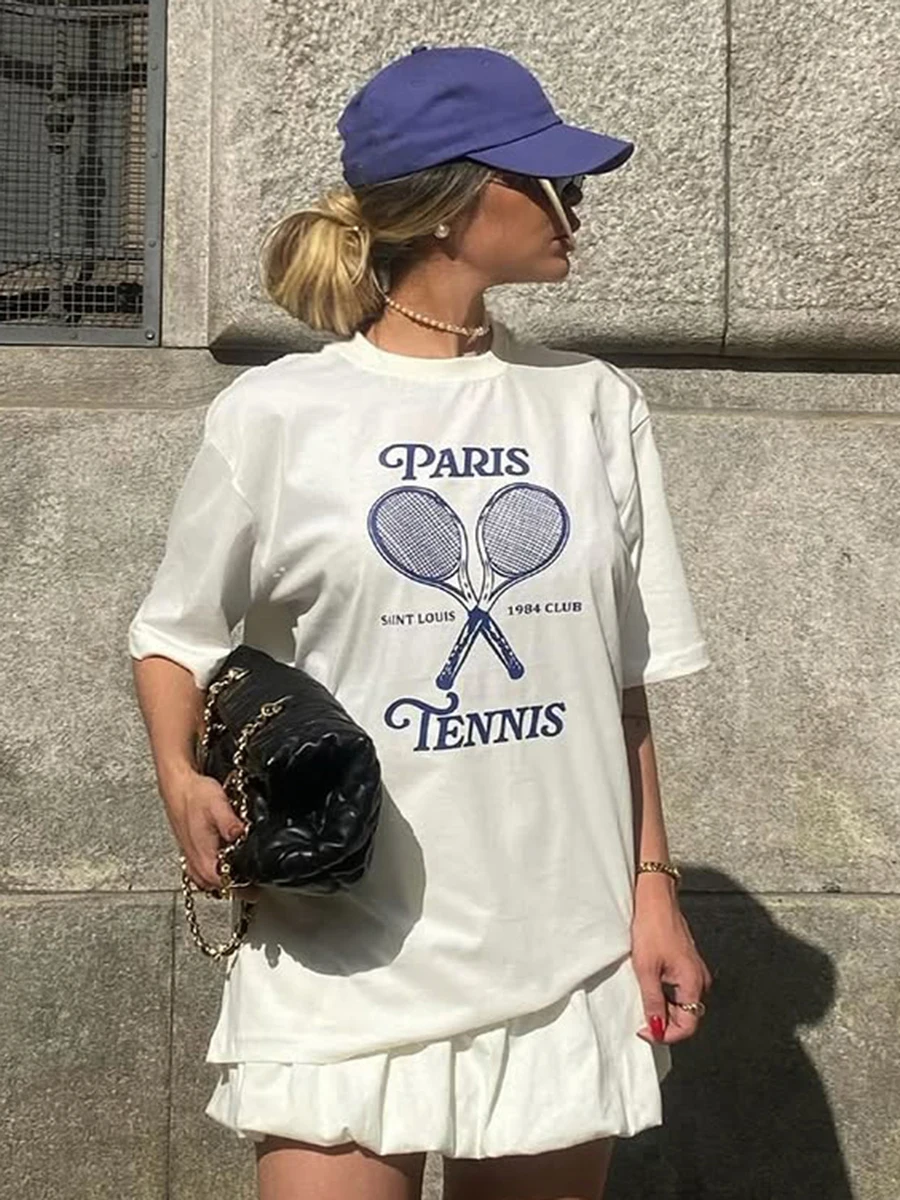Letter Print Short Sleeve T-shirt Women Summer Crew Neck Casual Loose Tops Tee Shirts 2025 New Classic Streetwear Fashion Tees
Letter Print Short Sleeve T-shirt Women Summer Crew Neck Casual Loose Tops Tee Shirts 2025 New Classic Streetwear Fashion Tees