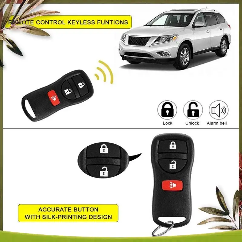 Portable 2 Key For Nissan Frontier Murano Quest NV Pathfinder Xterra Versa Car Keyless Entry Remote For KBRASTU15
Portable 2 Key For Nissan Frontier Murano Quest NV Pathfinder Xterra Versa Car Keyless Entry Remote For KBRASTU15