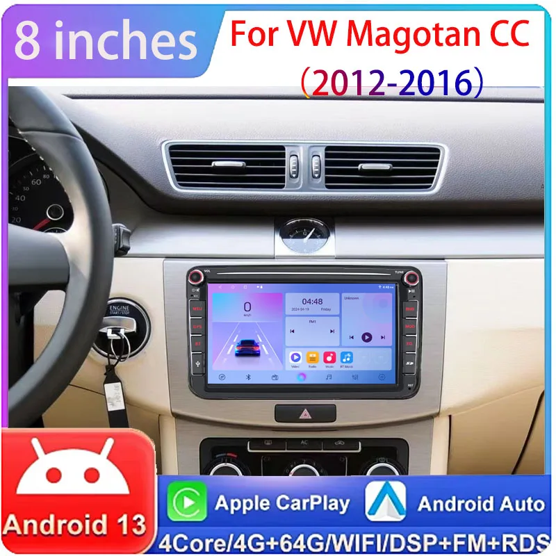 8” Car radio Carplay For VW Magotan 2012-2016 CC Multmedia Apple Carplay Car Radio GPS GPS Navi Stereo Screen 4+64G
8” Car radio Carplay For VW Magotan 2012-2016 CC Multmedia Apple Carplay Car Radio GPS GPS Navi Stereo Screen 4+64G