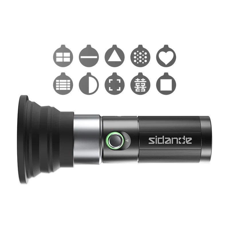 SIDANDE 10W Projection Light Videography Flashlight Zoomable Photography Fill Light Ambience Light with 1/4'' Thread
SIDANDE 10W Projection Light Videography Flashlight Zoomable Photography Fill Light Ambience Light with 1/4'' Thread