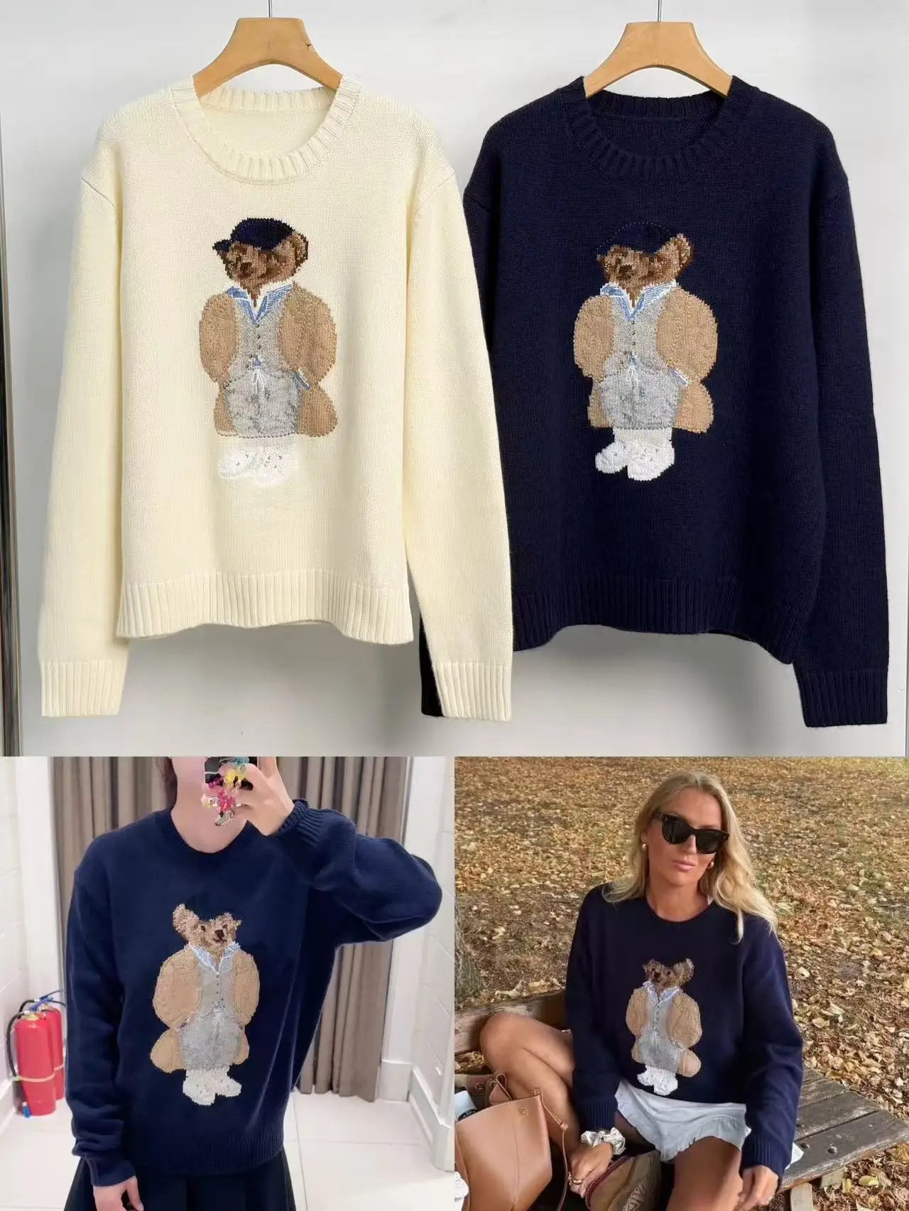 Новинка 2023 года, осенне-зимний женский свитер высокого качества, модная изысканная куртка с героями мультфильмов, RL, плюшевый мишка, 90% шерсть + толстовка из 100% кашемира
Новинка 2023 года, осенне-зимний женский свитер высокого качества, модная изысканная куртка с героями мультфильмов, RL, плюшевый мишка, 90% шерсть + толстовка из 100% кашемира