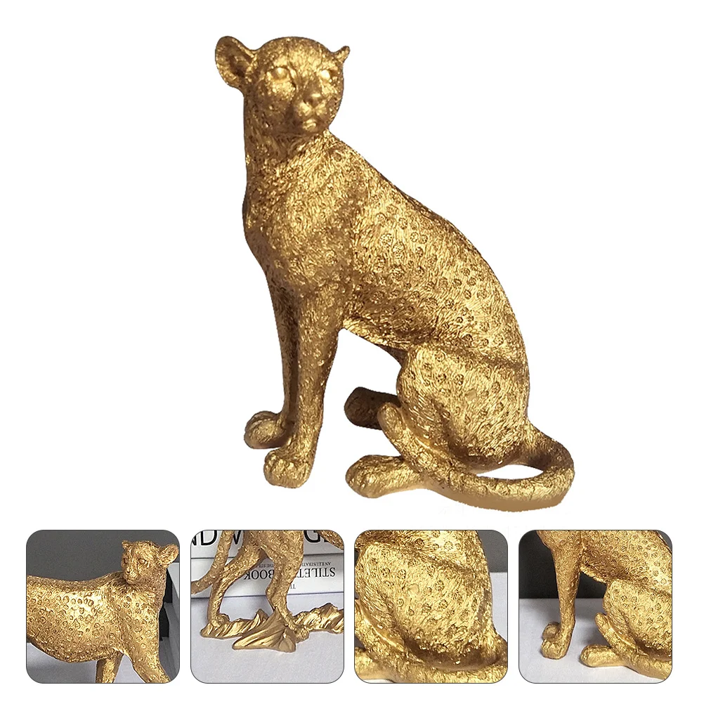 1Pcs Golden Resin Leopard Handicraft Adornment Desktop Decor Educational Animal Ornamental Wild Animal Decoration 
1Pcs Golden Resin Leopard Handicraft Adornment Desktop Decor Educational Animal Ornamental Wild Animal Decoration