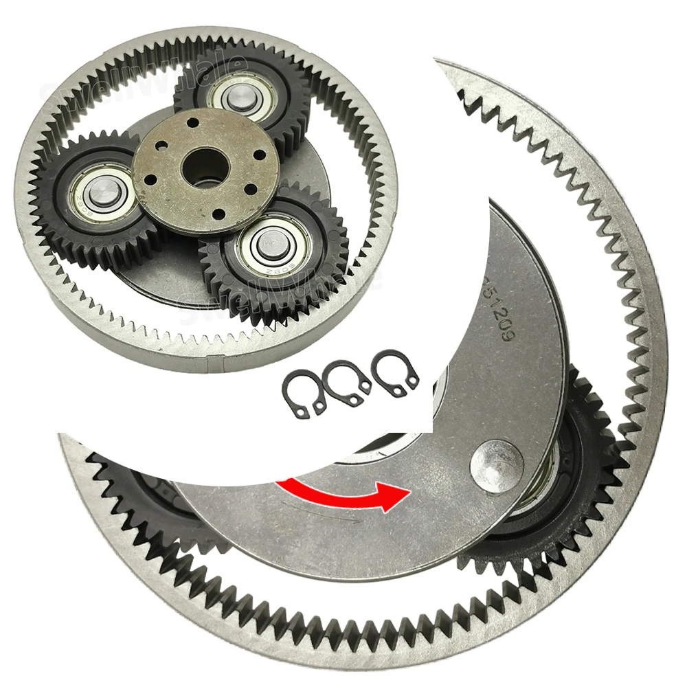 250W 350W Folding E-Bike Nylon Gear Assembly 37T Planetary Gear 93T Ring Gear Complete Clutch Set Hub Motor Replacement Parts
250W 350W Folding E-Bike Nylon Gear Assembly 37T Planetary Gear 93T Ring Gear Complete Clutch Set Hub Motor Replacement Parts