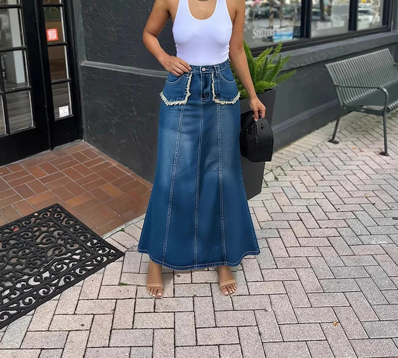 Новая повседневная модная джинсовая юбка с карманами, необработанным краем и высокой талией, модель «рыбий хвост», 2026 года
Новая повседневная модная джинсовая юбка с карманами, необработанным краем и высокой талией, модель «рыбий хвост», 2026 года
