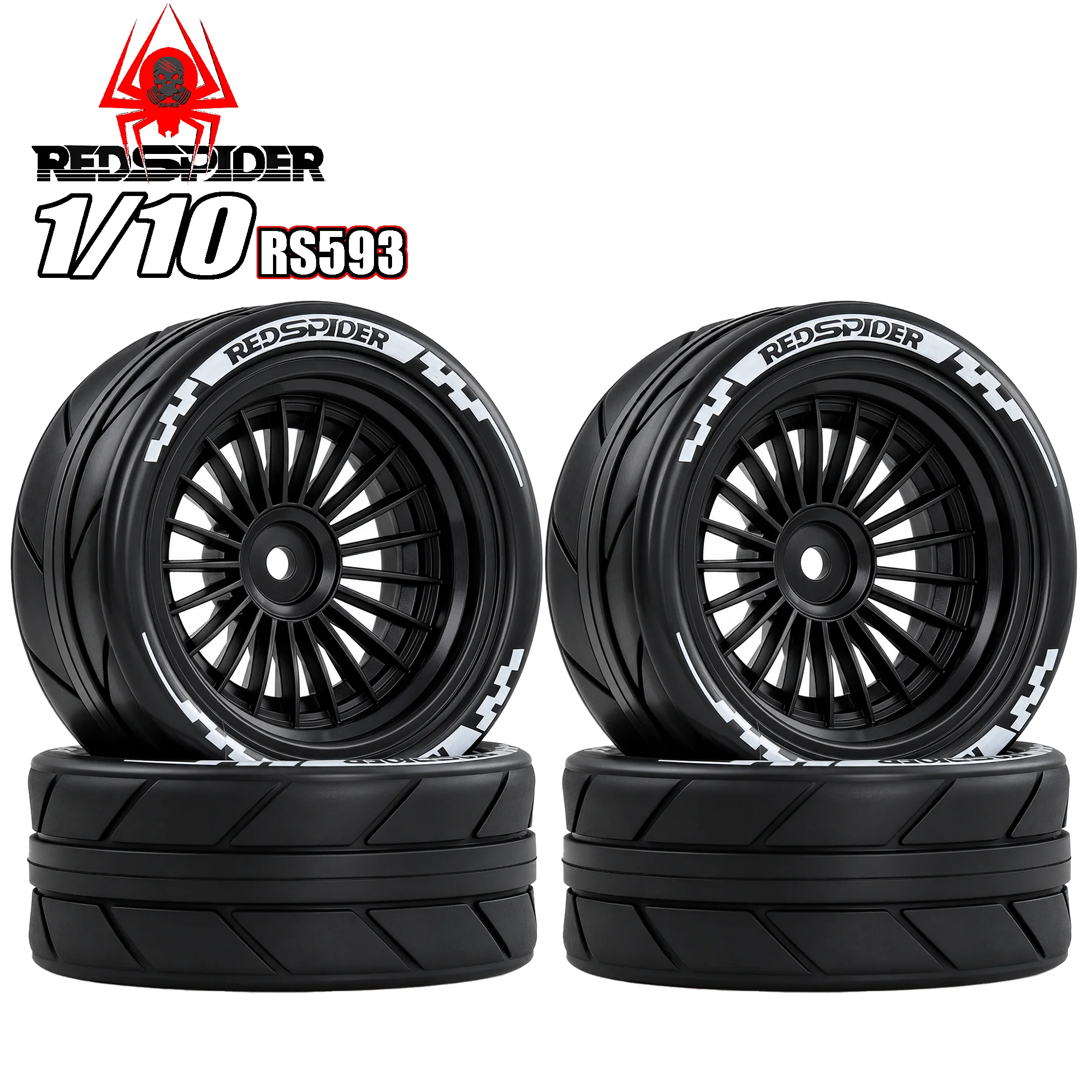 RED SPIDER 4Pcs 1/10 RC On Road Tires And Plastic Rally Wheels 12mm Hex For 1/10 On Road Drift RC Car TT02 TT01 XV01 XV02
RED SPIDER 4Pcs 1/10 RC On Road Tires And Plastic Rally Wheels 12mm Hex For 1/10 On Road Drift RC Car TT02 TT01 XV01 XV02