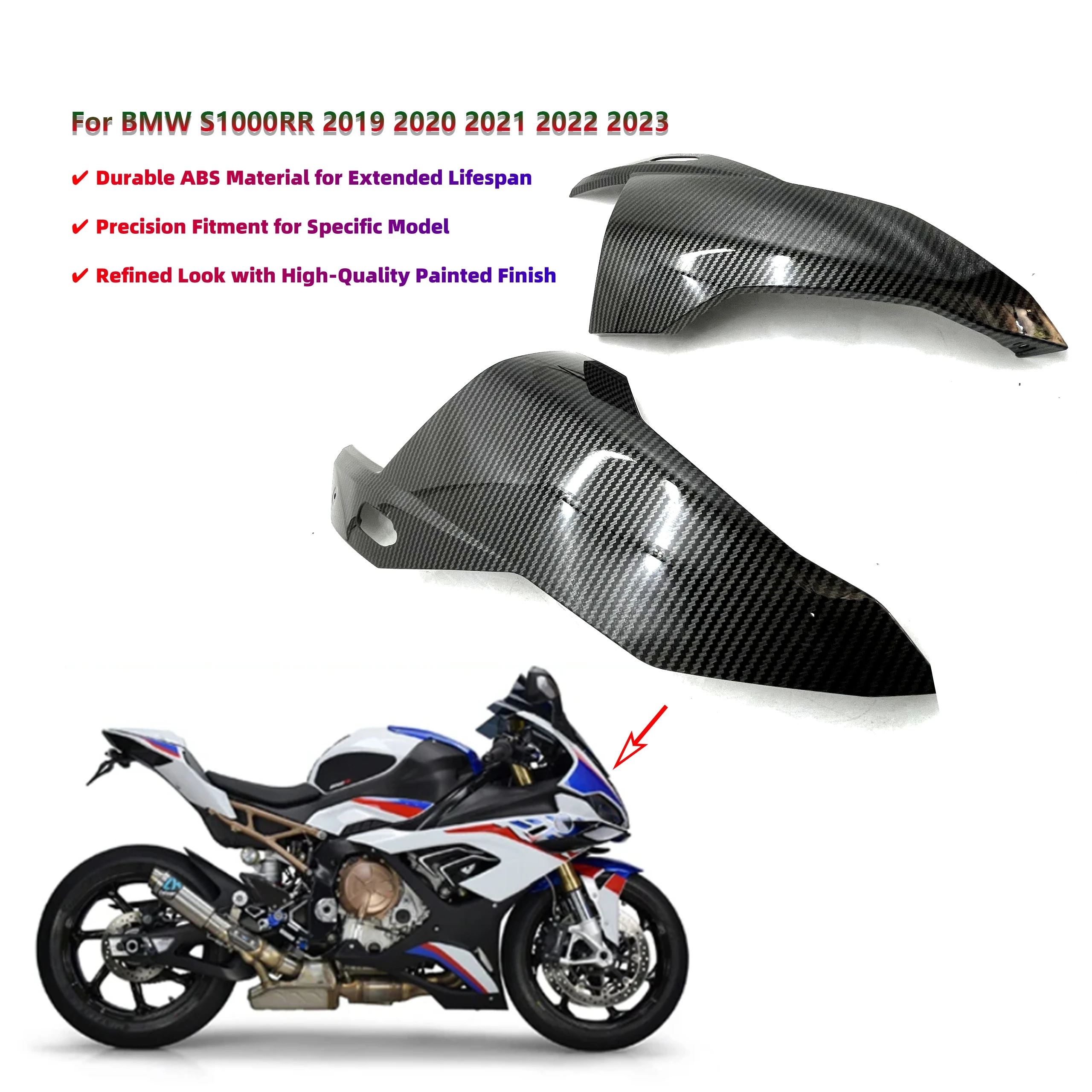 Front Headlight Cover Fairing for BMW S1000RR 2019 2020 2021 2022 2023 Left Right Lamp Cowl Motorcycle Front Light Shell
Front Headlight Cover Fairing for BMW S1000RR 2019 2020 2021 2022 2023 Left Right Lamp Cowl Motorcycle Front Light Shell