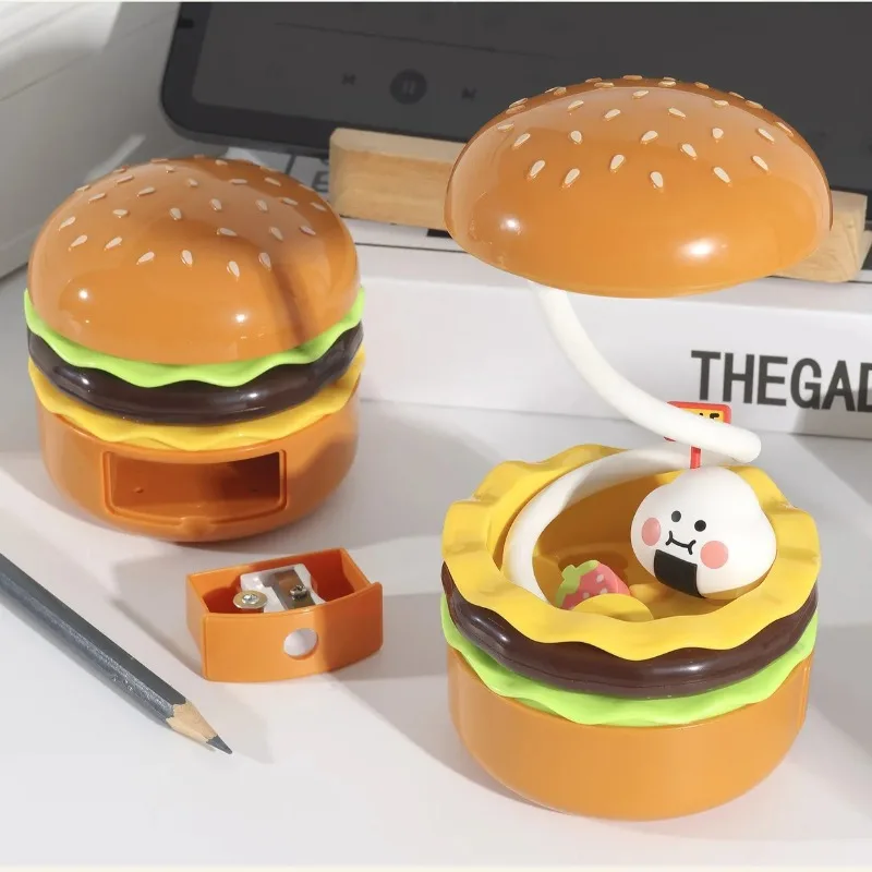 Retro Cute Multi-Functional Burger Desk Lamp with Retractable Sharpenable Pencil Bedside Study Reading Light Lampara De Mesa
Retro Cute Multi-Functional Burger Desk Lamp with Retractable Sharpenable Pencil Bedside Study Reading Light Lampara De Mesa