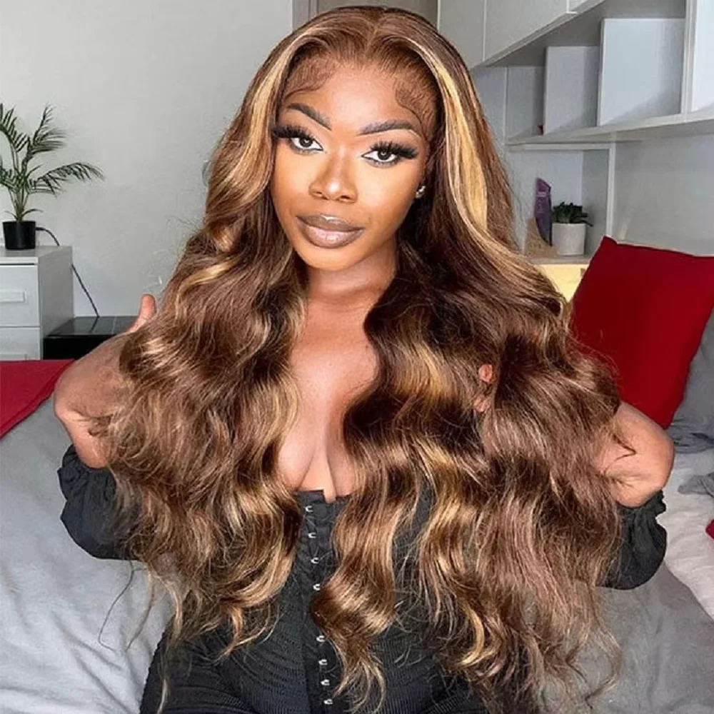 30 Inch Highlight Wigs Human Hair 4/27 Honey Blonde Body Wave Human Hair Wigs Ombre Highlight 13x6 HD Lace Front Human Hair Wigs
30 Inch Highlight Wigs Human Hair 4/27 Honey Blonde Body Wave Human Hair Wigs Ombre Highlight 13x6 HD Lace Front Human Hair Wigs