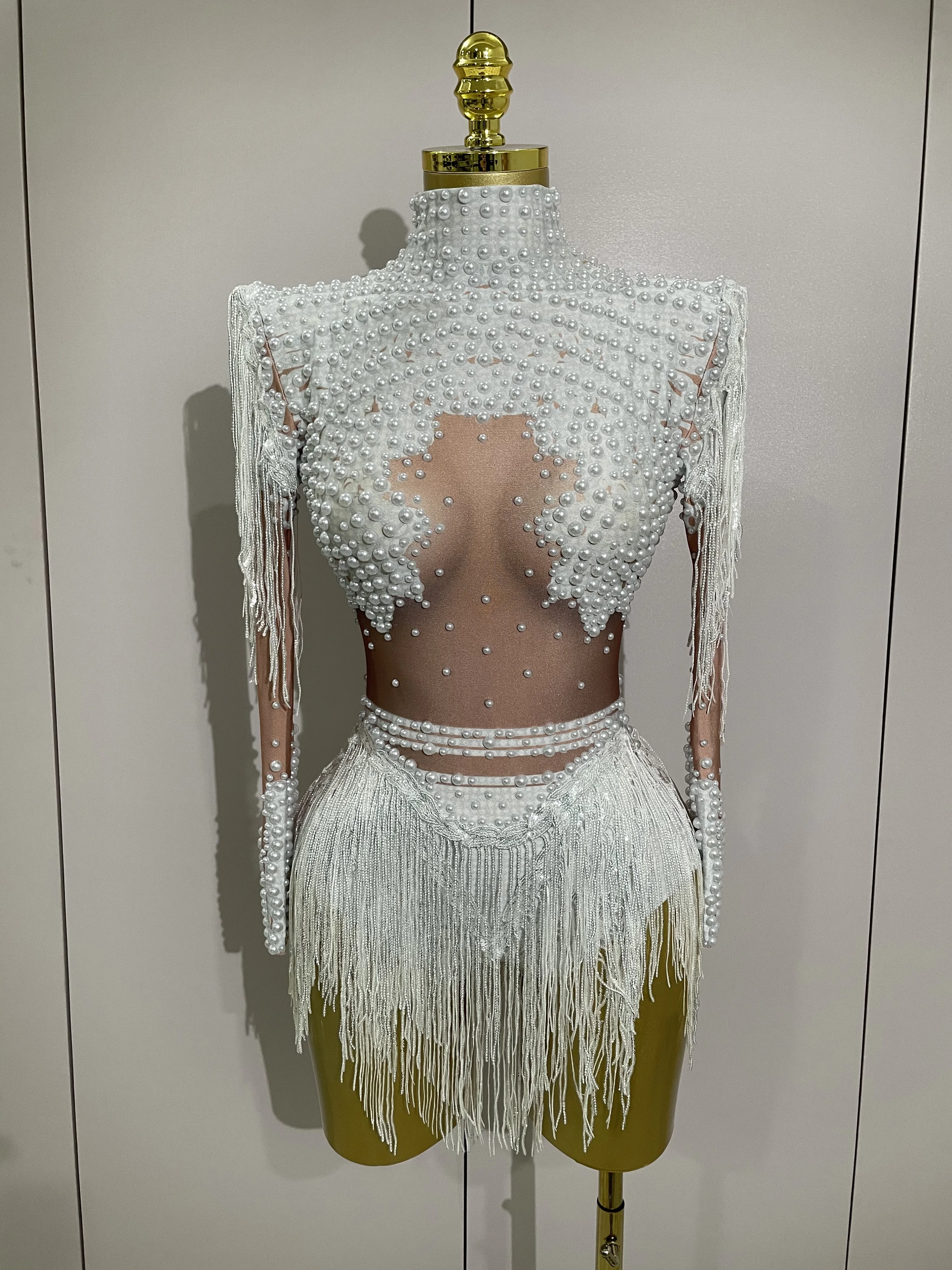 Sparkly Rhinestone Sequin Tassel Stretch Bodysuits 2025 New Arrival Women Birthday Party Nightclub Dj Stage Performance Costume
Sparkly Rhinestone Sequin Tassel Stretch Bodysuits 2025 New Arrival Women Birthday Party Nightclub Dj Stage Performance Costume