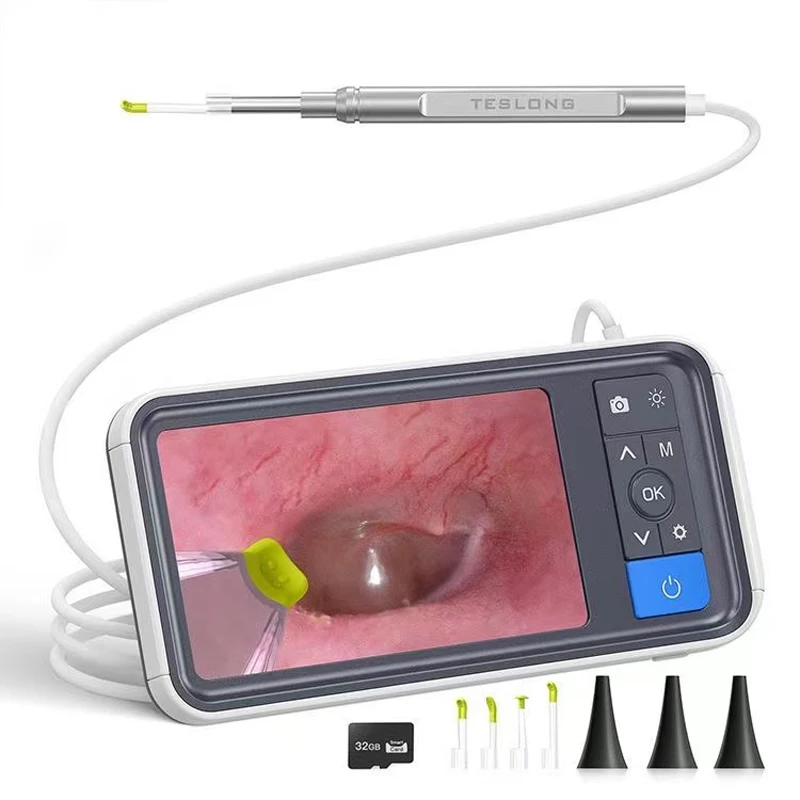 3.9mm 4.5 Inch IPS Color Screen Smart Digital Video Otoscope 1MP 1080P HD Lens and Ear Inspection Camera 6 LED IP67 Endoscope C2
3.9mm 4.5 Inch IPS Color Screen Smart Digital Video Otoscope 1MP 1080P HD Lens and Ear Inspection Camera 6 LED IP67 Endoscope C2