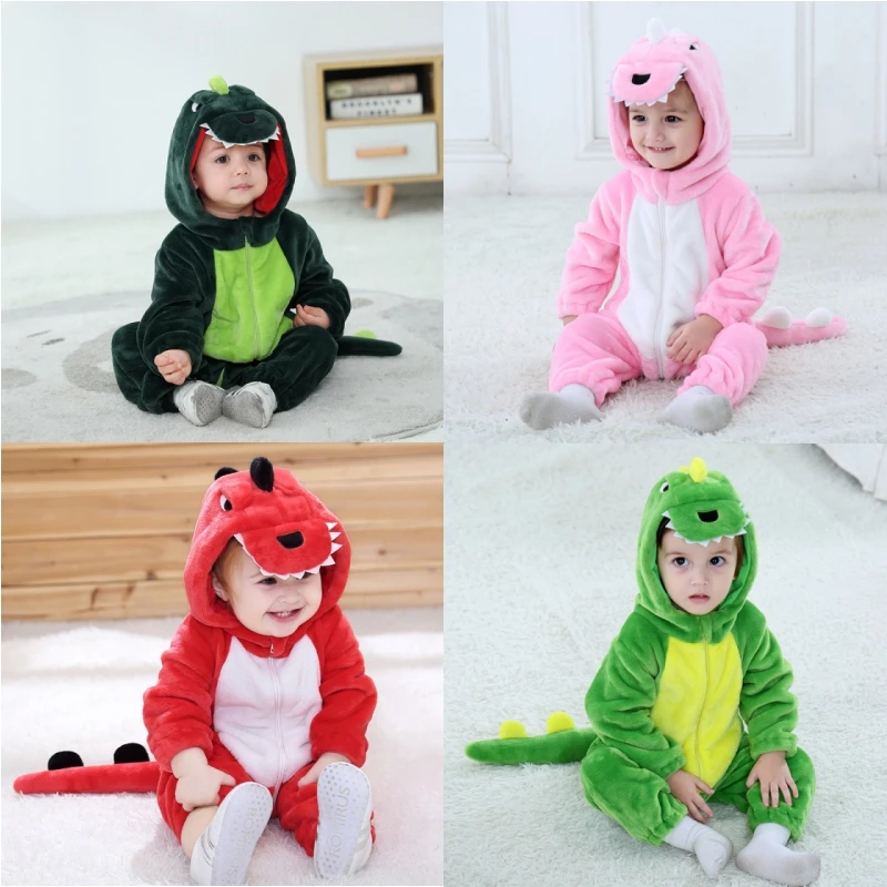 Cute Kids Dinosaur Costume Cosplay Animal Clothing Green Dinosaur Bodysuit Toddler Baby Flannel Jumpsuit Comfortable Warm Onesie
Cute Kids Dinosaur Costume Cosplay Animal Clothing Green Dinosaur Bodysuit Toddler Baby Flannel Jumpsuit Comfortable Warm Onesie