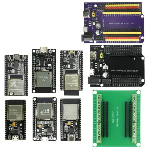 لوحة تطوير ESP32 واي فاي + بلوتوث استهلاك طاقة منخفض للغاية ثنائي النواة ESP-32 ESP-32S ESP 32 مماثلة ESP8266