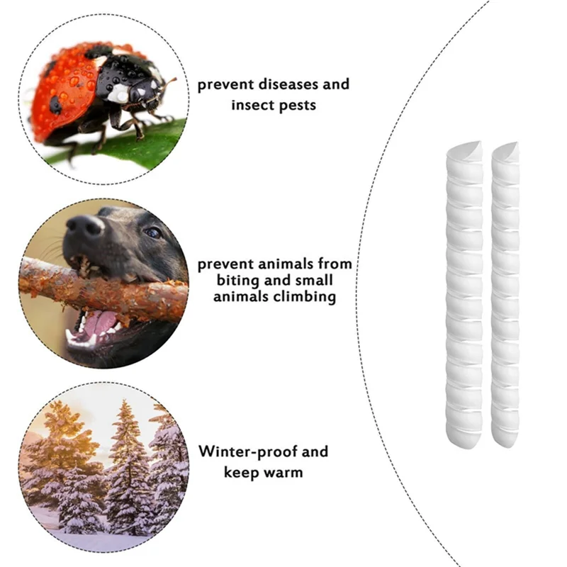 AR-20PCS Plant Trunk Protectors, Plastic Spiral Trunk Protection Wraps, Bark Wraps, Bark Wraps Around Tree Tubes White Easy To U
AR-20PCS Plant Trunk Protectors, Plastic Spiral Trunk Protection Wraps, Bark Wraps, Bark Wraps Around Tree Tubes White Easy To U