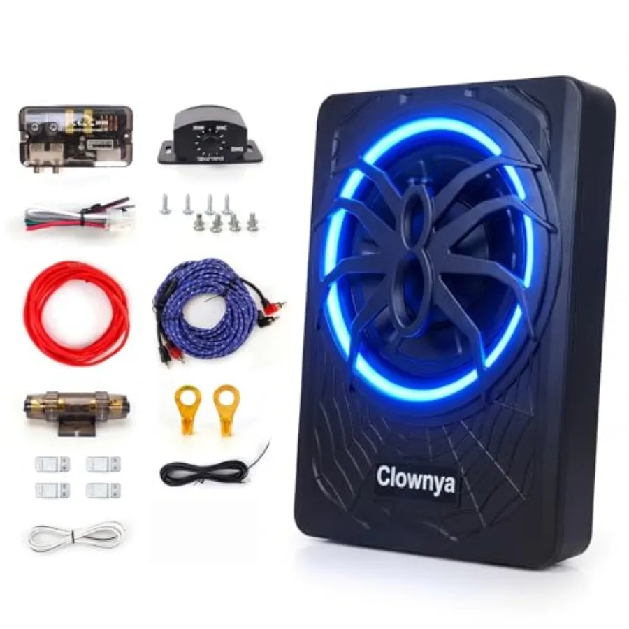Under-seat car subwoofer for truck/SUV/Jeep/MPV: 10-inch, 1200W, slim aluminum chassis, blue LED ambient light, built-in amplif
Under-seat car subwoofer for truck/SUV/Jeep/MPV: 10-inch, 1200W, slim aluminum chassis, blue LED ambient light, built-in amplif
