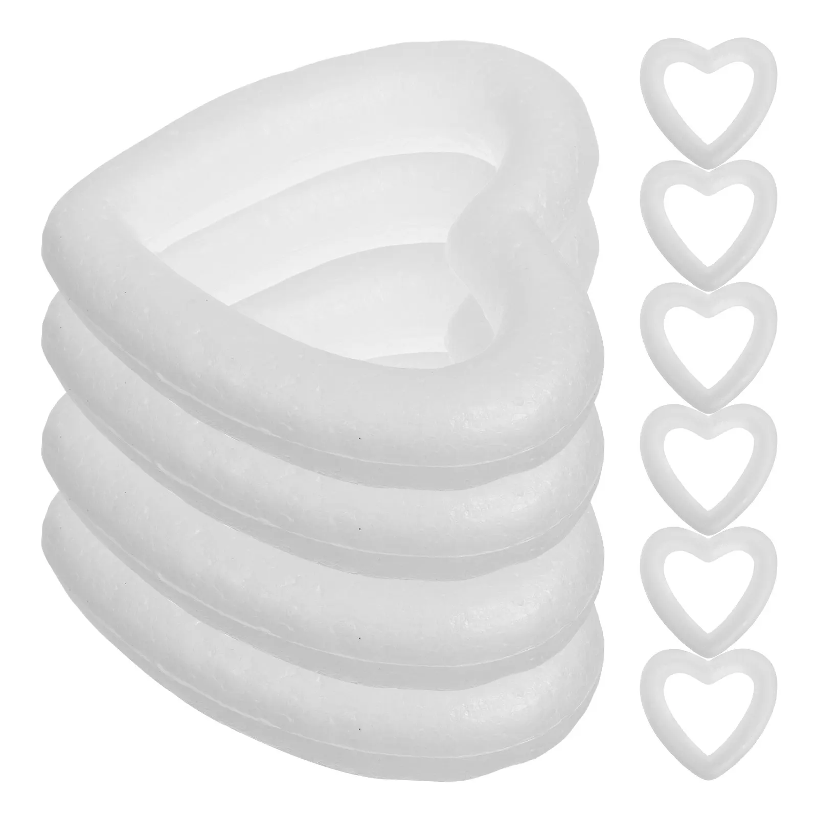 10Pcs Heart Shape Foam Wreath Forms for DIY Crafts Wedding Valentine Decorations Floral Arrangements Foam Craft Supplies
10Pcs Heart Shape Foam Wreath Forms for DIY Crafts Wedding Valentine Decorations Floral Arrangements Foam Craft Supplies