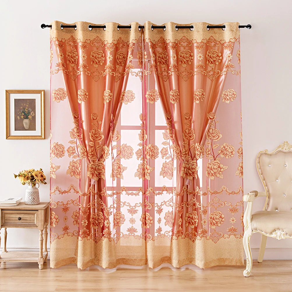 1PC Pastoral Style Outer Layer Curtain, Tulle Curtain With Flower Pattern Suitable for Living Room decoration
1PC Pastoral Style Outer Layer Curtain, Tulle Curtain With Flower Pattern Suitable for Living Room decoration