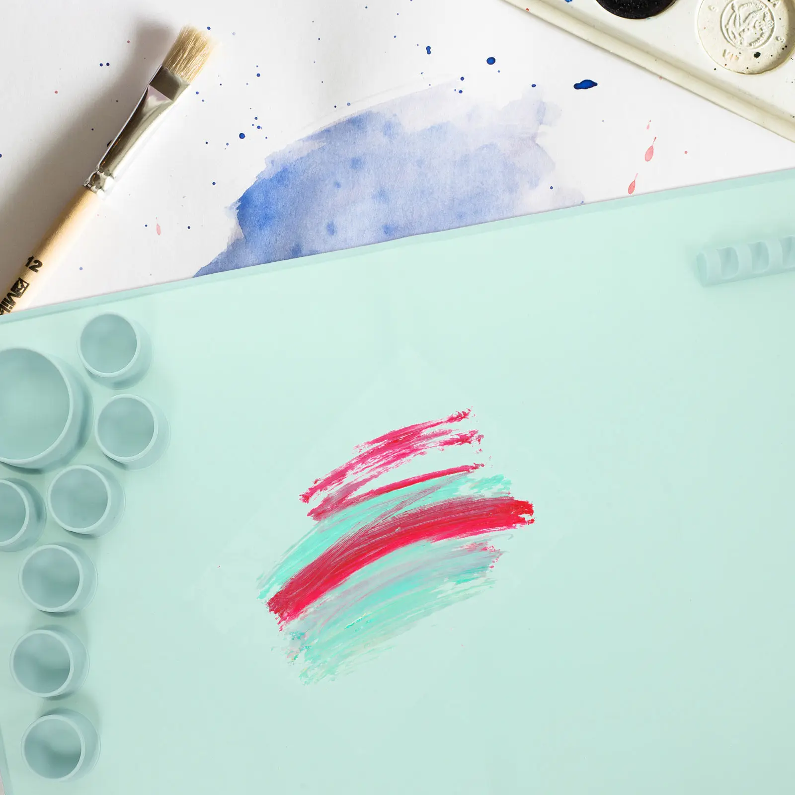 Силиконовый коврик для творчества, гибкий, антипригарный, для рисования, литья смолы, изготовления украшений, эпоксидных поделок, для студентов-художников
Силиконовый коврик для творчества, гибкий, антипригарный, для рисования, литья смолы, изготовления украшений, эпоксидных поделок, для студентов-художников