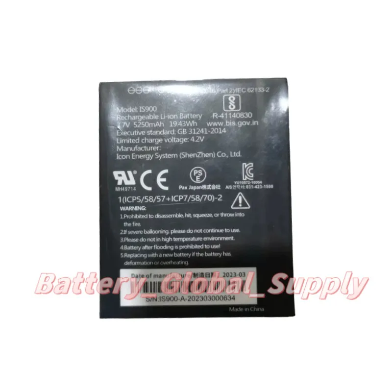 Аккумулятор для IS900 A920/C 3.7V 5250mAh 19.43Wh, быстрая доставка, новый, 1 шт.
Аккумулятор для IS900 A920/C 3.7V 5250mAh 19.43Wh, быстрая доставка, новый, 1 шт.